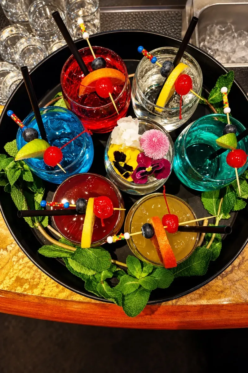 Cocktail con ghiaccio e scorza d’agrume