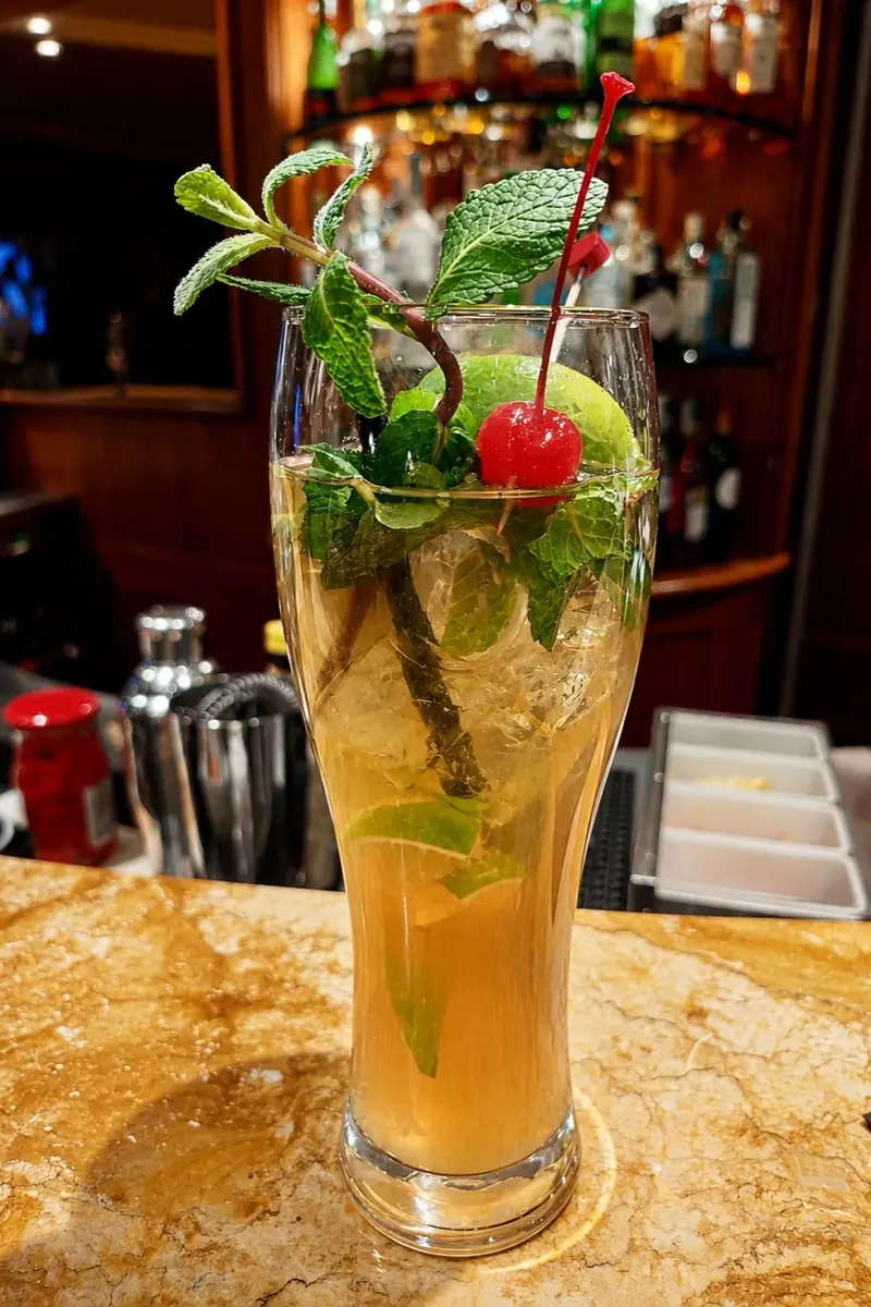 Preparazione di un cocktail al banco